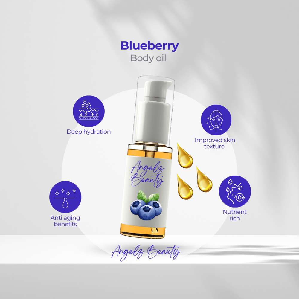 Image of blueberry body oil