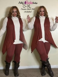 Rust Cardigan Set (S-XL)