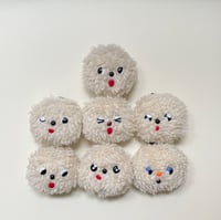 Image 2 of ☃︎fuzzy snowball keychain☃︎