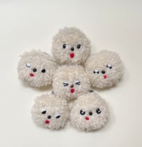Image 3 of ☃︎fuzzy snowball keychain☃︎