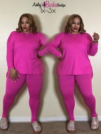 Pink Long Sleeve Set (1x-3x)
