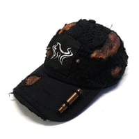Image 1 of Black Distressed 4 - Post Apocalyptic Hat