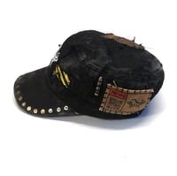 Image 2 of Black Military 4 - Post Apocalyptic Hat