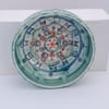 Aqua Mandala Porcelain Dish