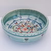 Aqua Mandala Porcelain Dish