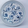 Blue Paisley Songbird Thicket Platter