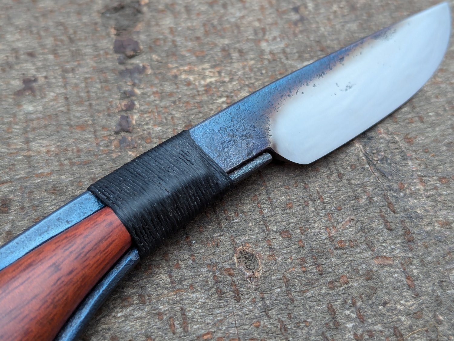 Image of Integral handle, wrapped wood insert 