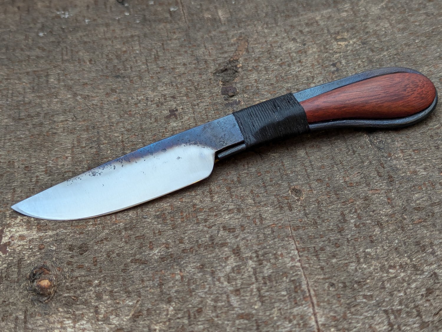 Image of Integral handle, wrapped wood insert 