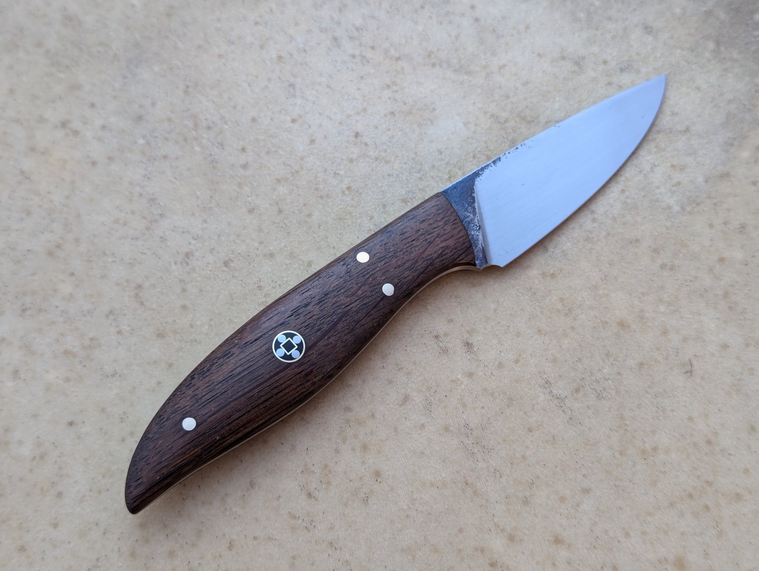 Image of Full-tang bushcraft with mosaic pin and ferro rod