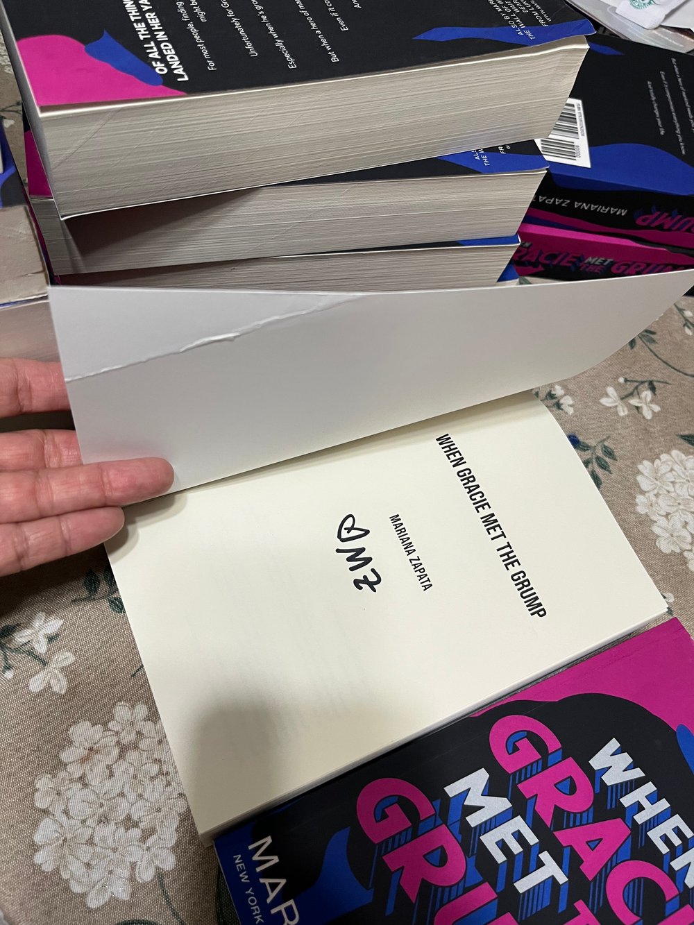 [IMPERFECT/DAMAGED] INITIALED Paperback "When Gracie Met The Grump"