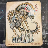 Image 1 of Bullpup xenomorph original painting