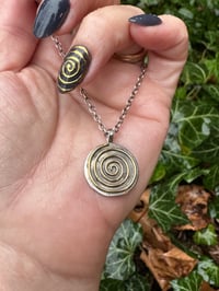 Image 2 of Gold Spiral necklace 