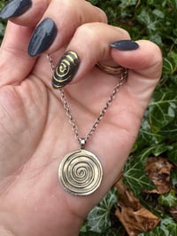 Image 9 of Gold Spiral necklace 