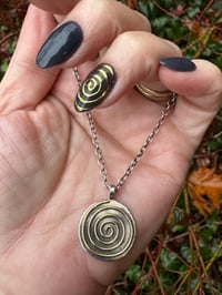 Image 6 of Gold Spiral necklace 