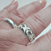 Image 5 of Vintage Nordic Swirl spoon ring - slender - choose your size