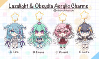 Lazulight & Obsydia Acrylic Charms