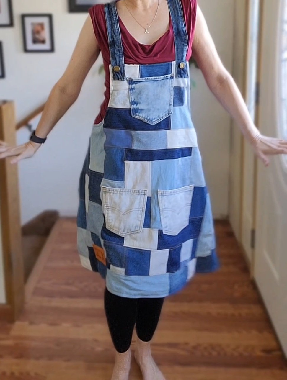 Image of Patchwork Reversible Apron (was $85.00)