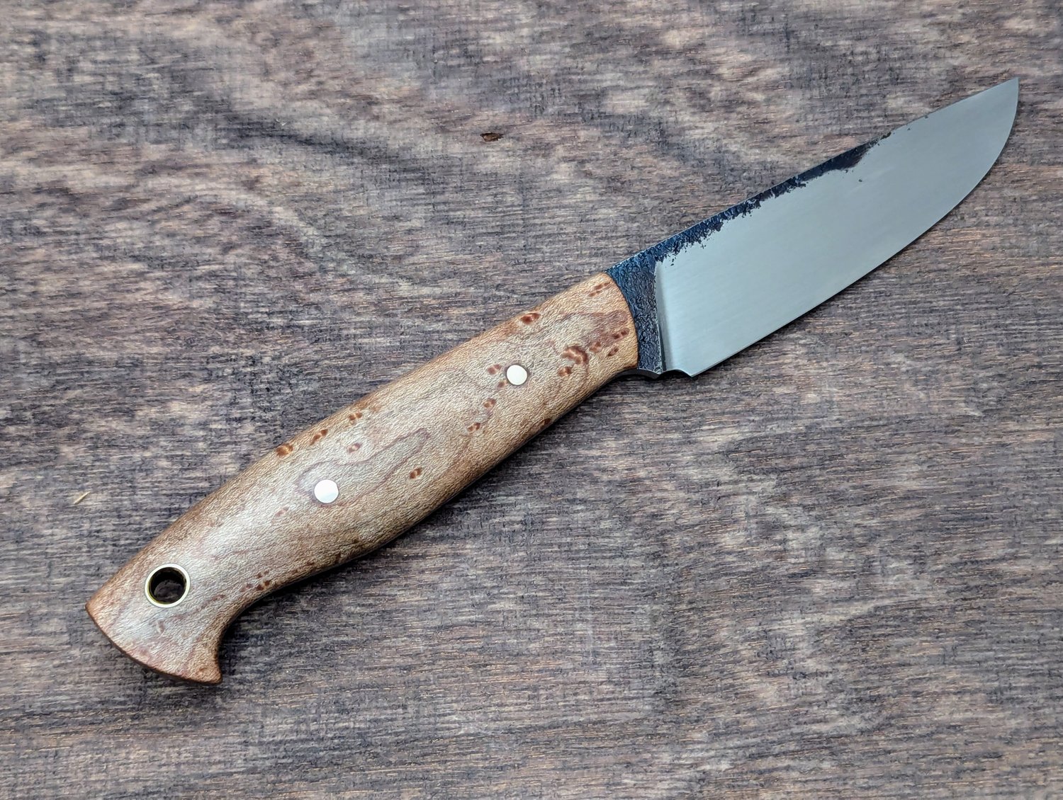 Image of Full-tang, light hardwood, bushcraft knife 