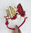 Christmas Bow Personalised Tiara Crown 