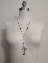 Image 1 of Rosenkruez Steel Rosary - Red V1