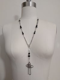 Image 1 of Rosenkruez Steel Rosary - Black V1