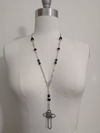 Image 2 of Rosenkruez Steel Rosary - Black V2