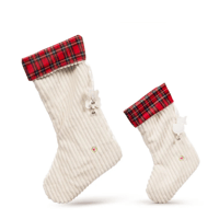 Image 1 of HuggleHounds Corduroy Tartan Dog or Cat Stocking