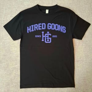 Image of "Hired Goons" Persian BW Air Max O.G. Tag shirt.  Black.