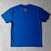 Image of Limited edition Hired Goons "Knicks" College shirt.  Orange & Blue