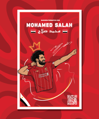 Mohamed Salah Pin Badge - 2019/20 - Rare 