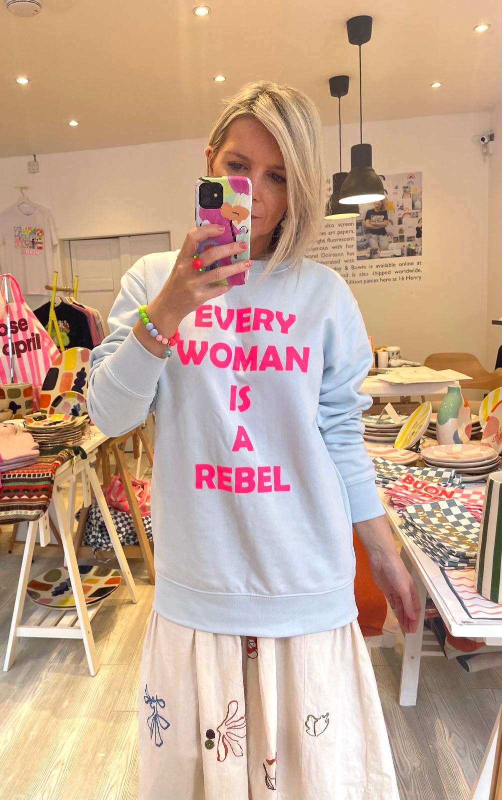 Image of Light Blue Rebel Sweatshirt