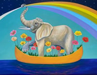 PRINT Sheltering Sky Elephant