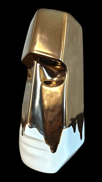 Image 1 of Katiki ARTIST SERIES Aku Aku Las Vegas Coin Tiki Mug (Gold Dip) FREE SHIPPING
