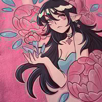 Image 3 of Peony Lady tote bag