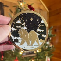 Image 2 of A Walk in the Forest Chow Chow  Holiday Ornament 