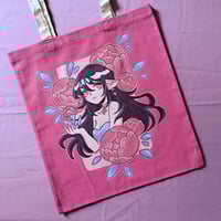 Image 1 of Peony Lady tote bag