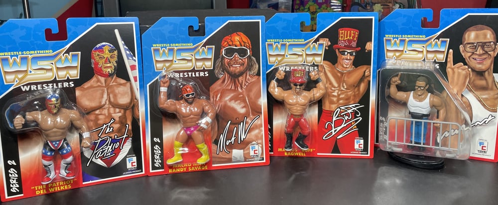 **BUNDLE OFFER** COMPLETE SET FC WSW Series 2 Buff Patriot Vlad & Macho Man Randy Savage Figures