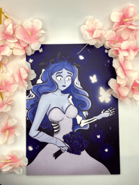 A5 Print of the Corpse Bride - Pearlescent Finish Art