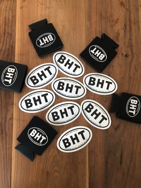 Image of BHT STICKER OR KOOZIES