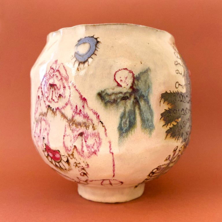 Lone Girl in Tree Shadow on Telephone Image 2