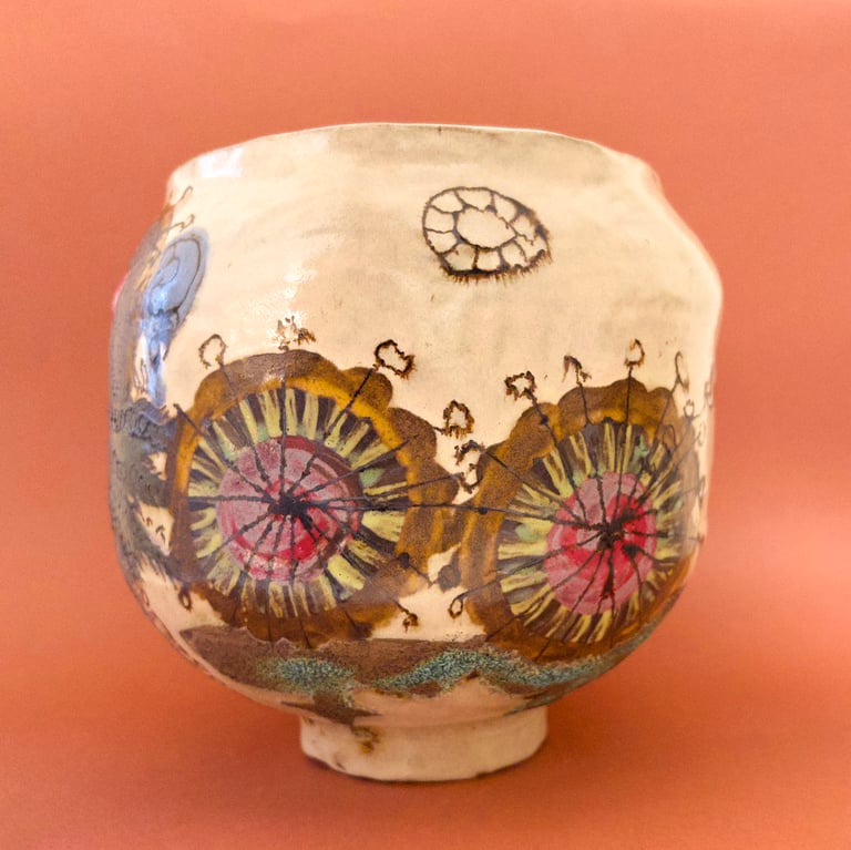 Lone Girl in Tree Shadow on Telephone Image 4