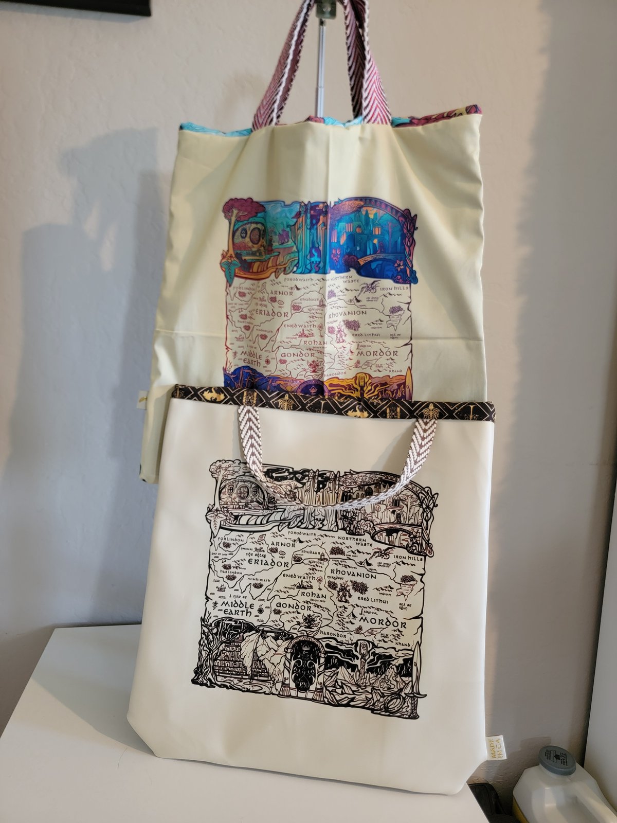 Middle Earth tote bag - canvas and vinyl options | The
