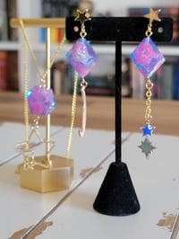 Image 1 of Pocket full of Stars - galaxy dice jewelry 