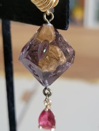 Image 2 of Gilded - d10 dice earrings