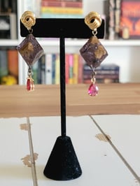 Image 3 of Gilded - d10 dice earrings