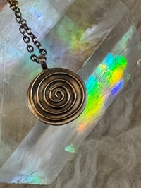 Image 3 of Gold Spiral necklace 