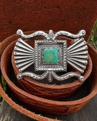 Image 1 of WL&A Handmade Old Style Ketoh Belt Buckle - Natural Royston - Size 3in x 2.25in - 135 Grams