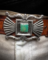 Image 3 of WL&A Handmade Old Style Ketoh Belt Buckle - Natural Royston - Size 3in x 2.25in - 135 Grams