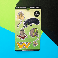 Image 1 of Alien Evolution Sticker Sheet
