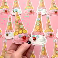 Image 1 of Clown Cone stickers (pink or white)